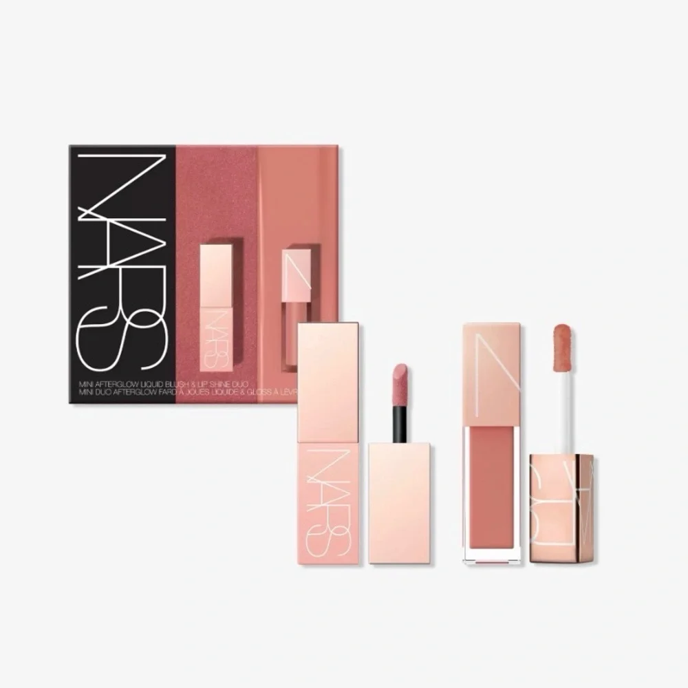 New NARS Mini Afterglow liquid blush & lip shine duo Dolce Vita